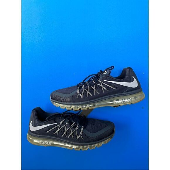 NIKE 2015 Air 698902-405 Blue Size 15 Navy shoes running Air Max Airmax - Picture 1 of 6